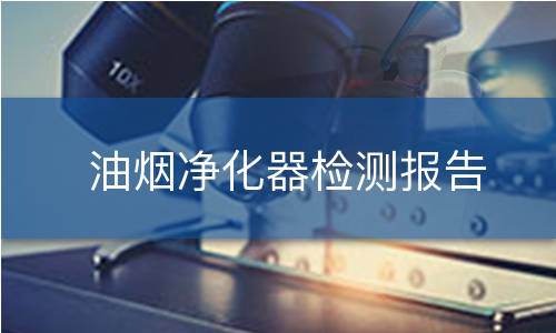 油煙凈化器檢測報(bào)告